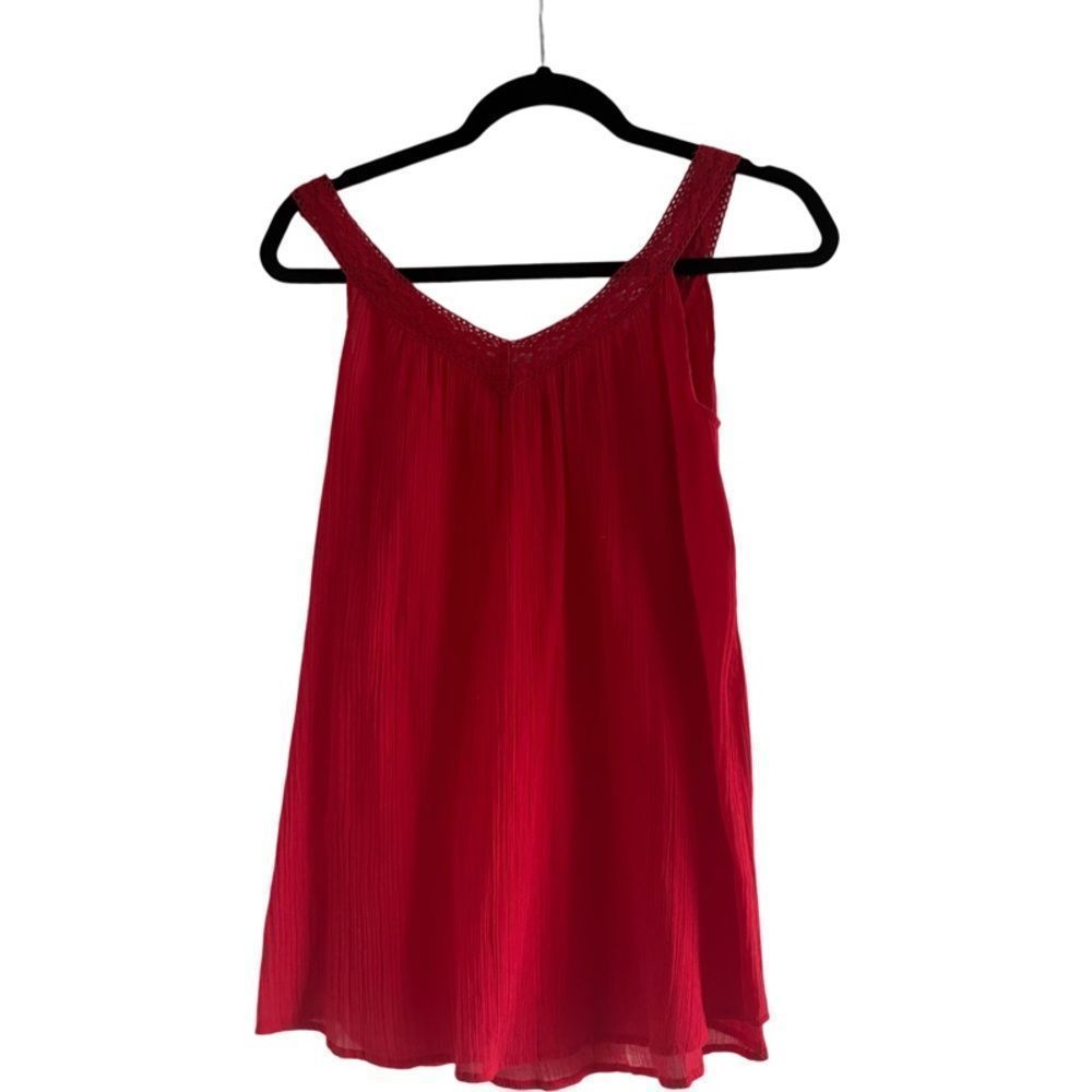 Red Acrobat Sleeveless Blouse, size S